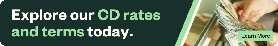 CD terms and Rates banner